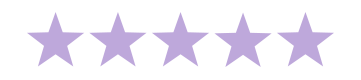 Star rating for customer perfume reviews and testimonials