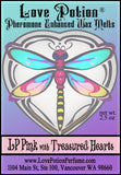 Love Potion Pheromone Enhanced Wax Melt LP Pink with Treasured Hearts