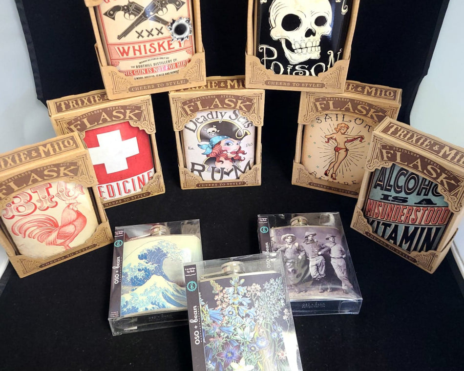 Browse through our collection of assorted flasks, carefully designed to cater to your every need.