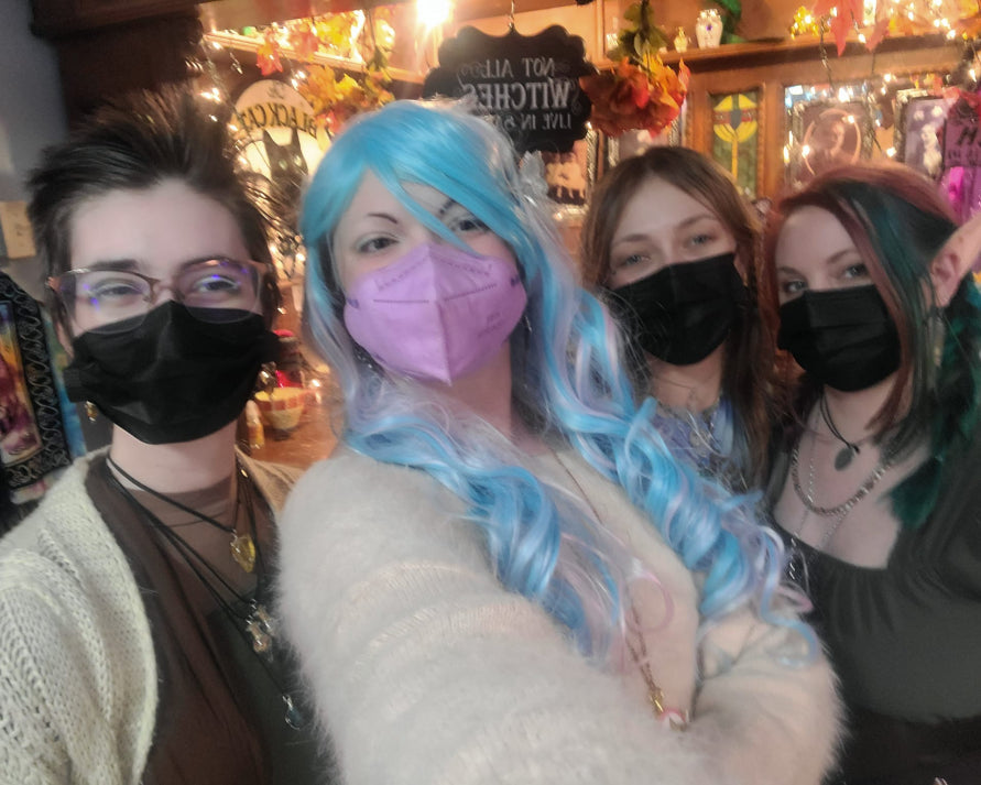 Val, Kimi, Kaytlin, and Jeanna were Pixies for Halloween! Enlist the aid of our pixies today!