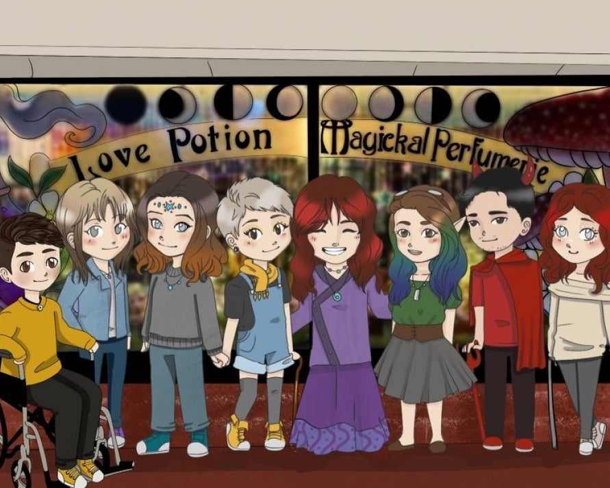 Art made by a fan of ours that shows the whole Love Potion team in a cute chibi style.