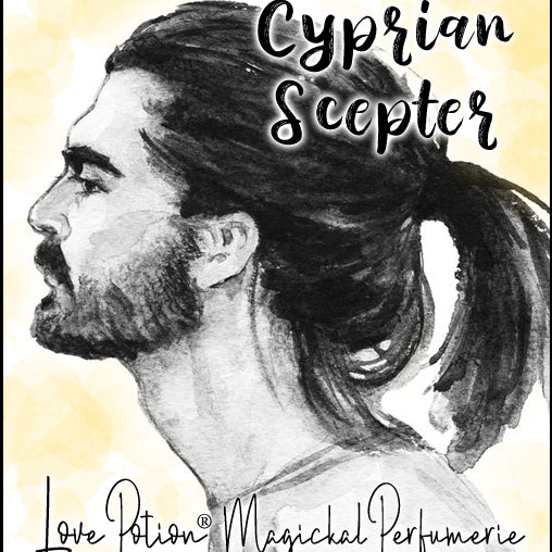 Image of perfume label featuring black watercolor ink portrait of a handsome man. Summer 2020 Collection.