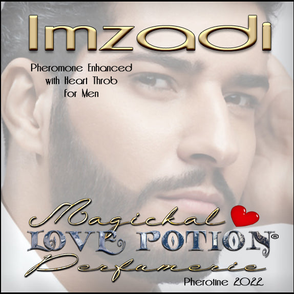 Image of Perfume Label featuring closeup of man's face.