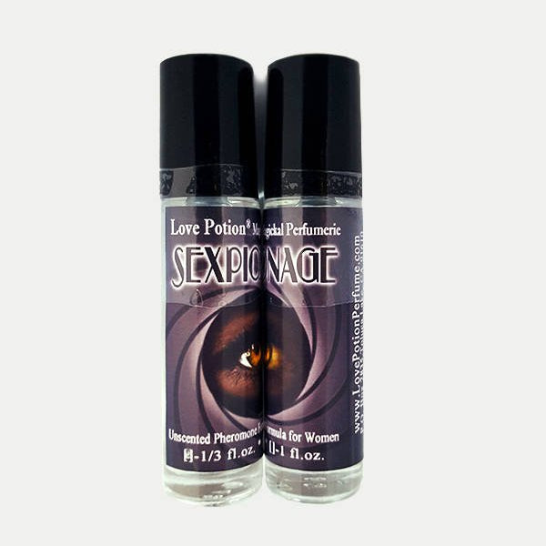 Photo of labelled Sexpionage pheromone bottles.