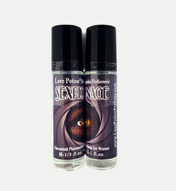 Photo of labelled Sexpionage pheromone bottles.