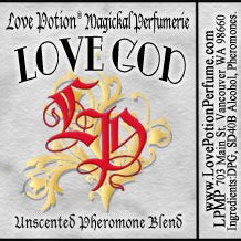 Simple grey product label with red LP logo and name of product.