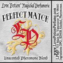 Simple grey product label with red LP logo and name of pheromone product.