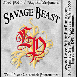 Simple grey product label with red LP logo and name of product.
