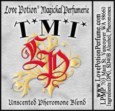 Simple grey product label with red LP logo and name of product.