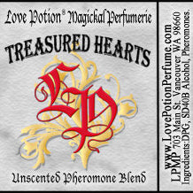 Simple grey product label with red LP logo and name of pheromone product.