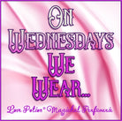 On Wednesdays We Wear… is a cutesy pink perfume for the girlies. The label shows pink fabric draped behind the iconic title.