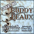 Buddy Beaux with Phero B2.2 spiced vanilla unisex pheromone perfume for everyone. Label shows tan and white topography.