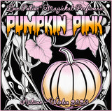Pumpkin Pink perfume spray smells like sweet and spicy pumpkin deserts. Label shows a pink and orange pumpkin.