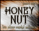 Honey Nut layerable perfume by Love Potion. Label shows calico cat fur.