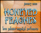 Honeyed Peaches layerable perfume by Love Potion. Label shows peach petals.
