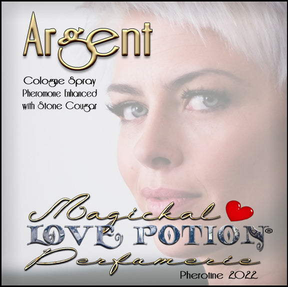 Image of Perfume Label featuring closeup of woman's face.