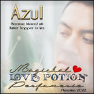 Image of Perfume Label featuring closeup of man's face.