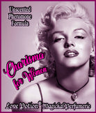 Image of product label featuring photo of a beautiful woman. 