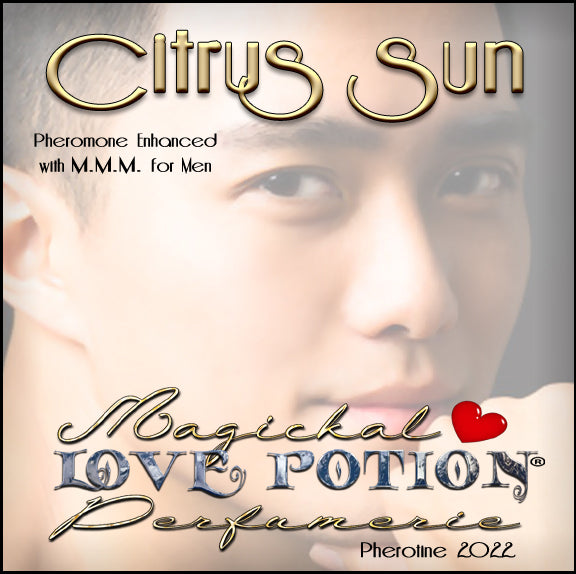 Image of Perfume Label featuring closeup of a man's face.