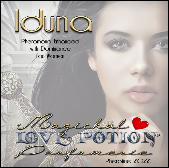 Image of Perfume Label featuring closeup of a woman's face.