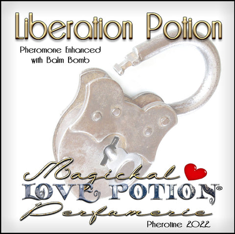 Image of Perfume Label featuring open padlock and key.