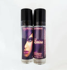 Photo of labelled glass bottles of Lumina pheromone product. 