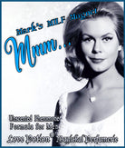 Image of product label featuring photo of a beautiful woman. 