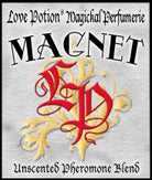 Simple grey product label with red LP logo and name of product.