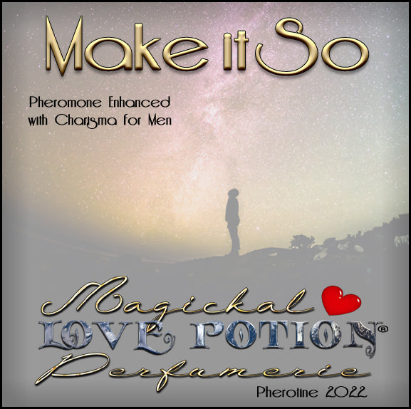 Image of Perfume Label featuring silhouette of a man staring up at the night sky.