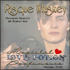 Image of Perfume Label featuring closeup of man's face.