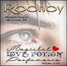 Image of Perfume Label featuring closeup of man's face.