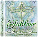 Image of perfume label featuring illustration by artist Paulina Fae of a dragonfly.