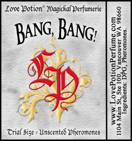 Simple grey product label with red LP logo and name of product. 