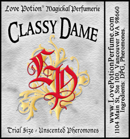 Simple grey product label with red LP logo and name of product. 