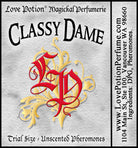 Simple grey product label with red LP logo and name of product. 