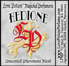 Simple grey product label with red LP logo and name of product. 