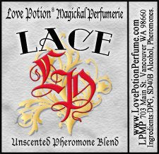 Simple grey product label with red LP logo and name of product. 