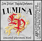 Simple grey product label with red LP logo and name of product.