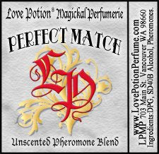 Simple grey product label with red LP logo and name of pheromone product. 