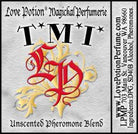 Simple grey product label with red LP logo and name of product. 